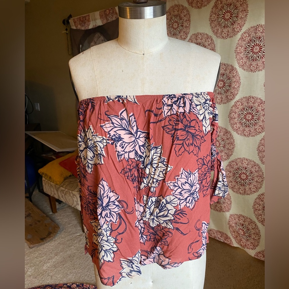 Pink Floral Blouse